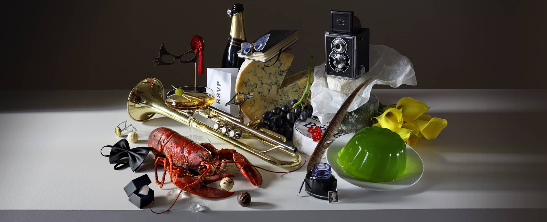 Event themed collection of decor items.