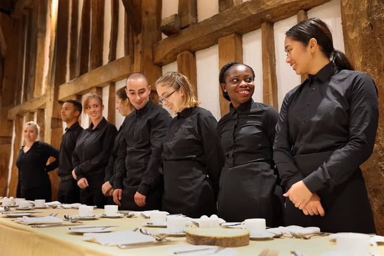 PenniBlack team lined up for service.