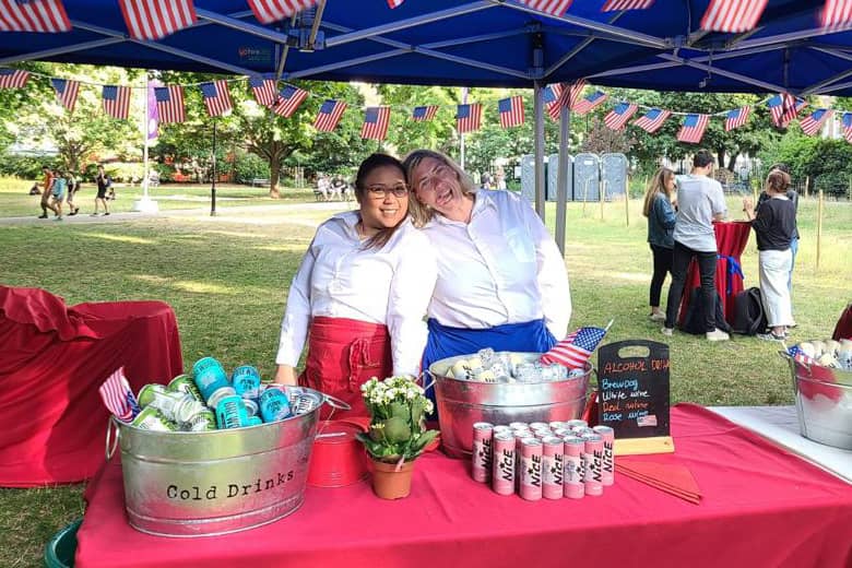 PenniBlack team having fun at a USA themed event.