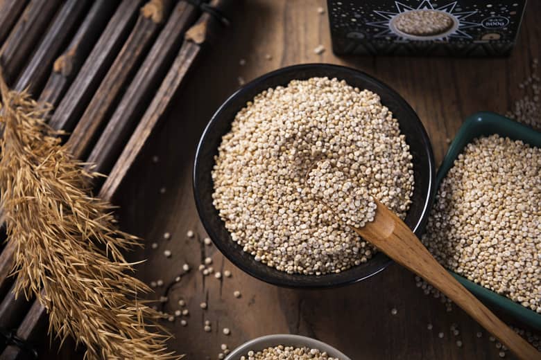 A bowl of Quinoa grain.