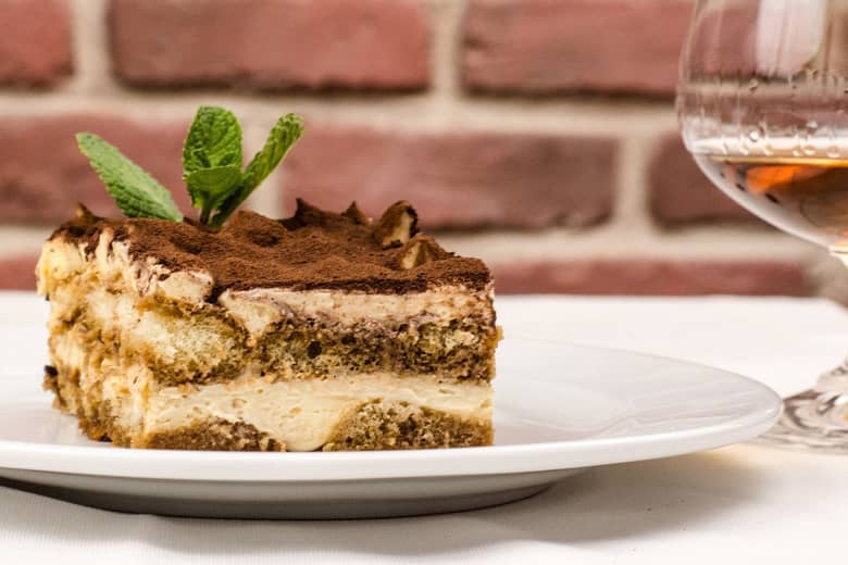 A slice of Tiramisu.