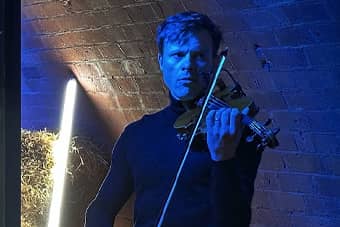 Violinist Matthew Glossop.