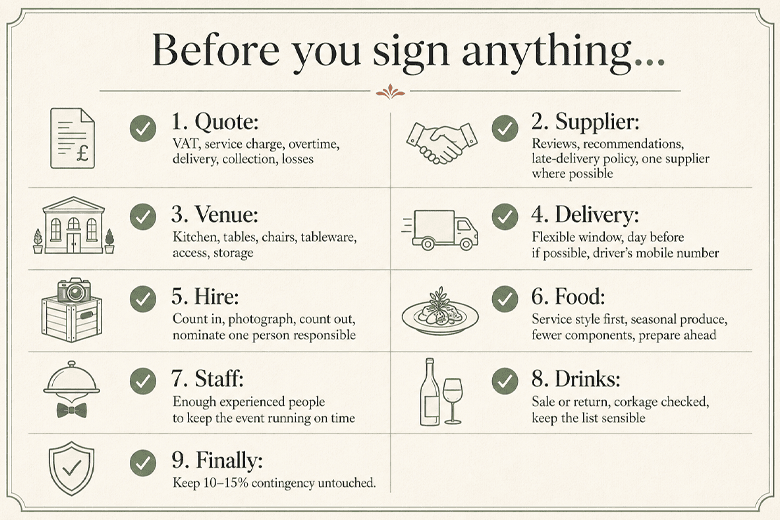 Before you sign checklist.