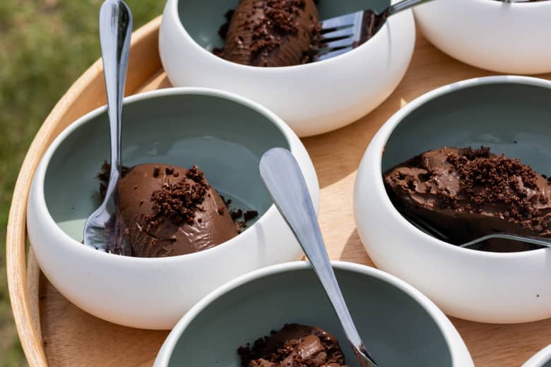 British Bloom Bowls - Salted chocolate ganache with sea salt crumble.