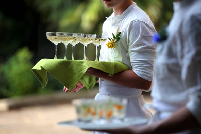 PenniBlack staff serving drinks.