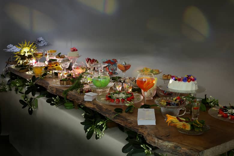 Summer Menu by Max Robinson laid out on the Aestival Table