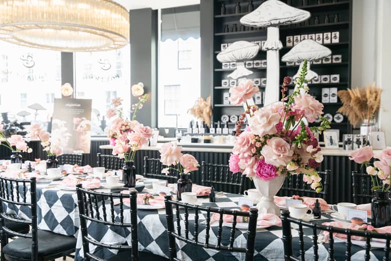Magical tea party table settings.