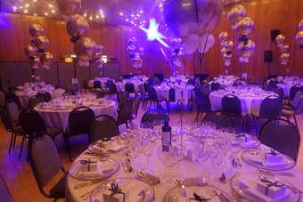 The Wandsworth Civic Suite setup and ready for the evenings event.
