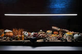 Autumnal Bounty Board Food.