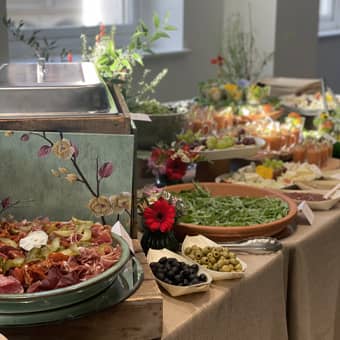 Assortment of platters.