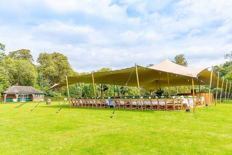The Bowling Green at Battersea Park with Marquee.