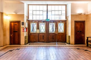 Conway Hall entrance foyer.
