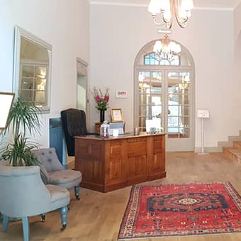Reception Area at Mary Ward House.